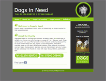 Tablet Screenshot of dogsinneed.co.uk